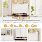 Scarpiera moderna con ripiani regolabili, organizer minimalista per la casa, credenza contenitore