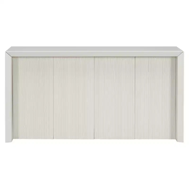 Tavolino da Ingresso Semplice in Legno di Acacia con Design Ondulato Adatto per Studio Ingresso Corridoio Soggiorno Foyer