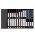 Hair Color Organizer Rack, Wall Mounted Adjustable Salon Storage Cabinet, Black
