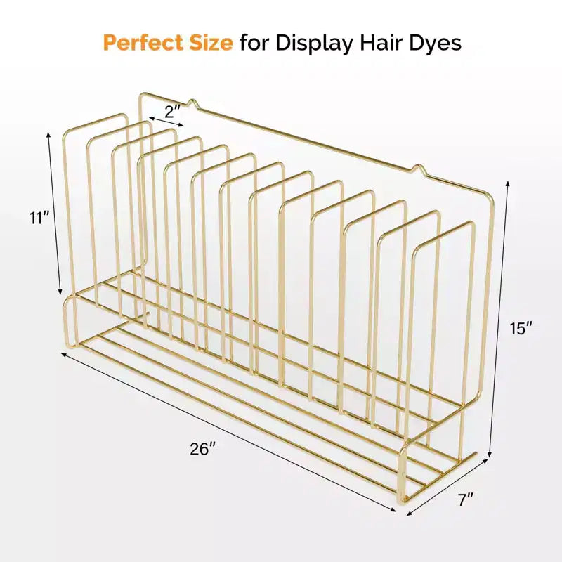 Organizzatore Porta Coloranti per Capelli da Parete Professionale in Metallo Nero