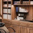 Organizzatore Porta Coloranti per Capelli da Parete Professionale in Metallo Nero