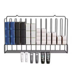 Professional Wall Mounted Metal Salon Hair Color Dye Tube Organizer Storage Rack Black