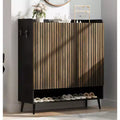 Large Shoe Cabinet with 3 Doors, 6-Tie RFreestanding Entryway Shoe Storage Cabinet with Adjustable Shelves