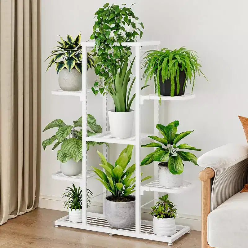 Portavasi da Interno, Portavasi a Ripiani - per Amanti delle Piante e Appassionati del Fai da Te, Perfetto per Soggiorno, Balcone e Giardino - Organizzazione Generale
