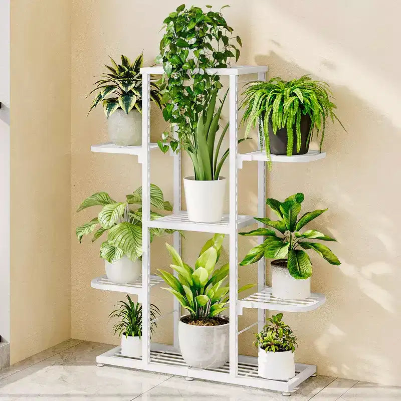 Portavasi da Interno, Portavasi a Ripiani - per Amanti delle Piante e Appassionati del Fai da Te, Perfetto per Soggiorno, Balcone e Giardino - Organizzazione Generale