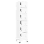 Armadietto Armadio in Acciaio Bianco 38,1 x 39,9 x 180,1 cm