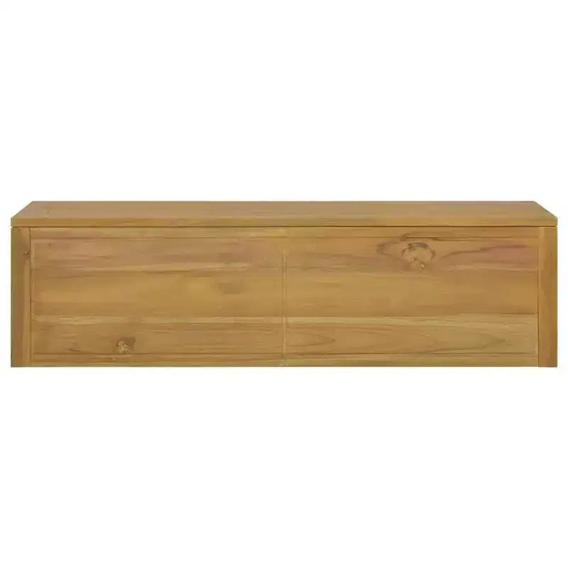Mobiletto da Bagno in Teak Naturale Legno Massello di Teak