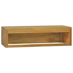 Mobiletto da Bagno in Teak Naturale Legno Massello di Teak