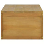 Mobiletto da Bagno in Teak Naturale Legno Massello di Teak