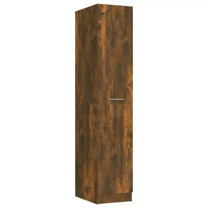 Mobiletto Farmacia in Rovere Affumicato - Ampio Contenitore, Legno Composito, Design Estraibile Ideale per Ufficio, Soggiorno, Camera da Letto o Cucina