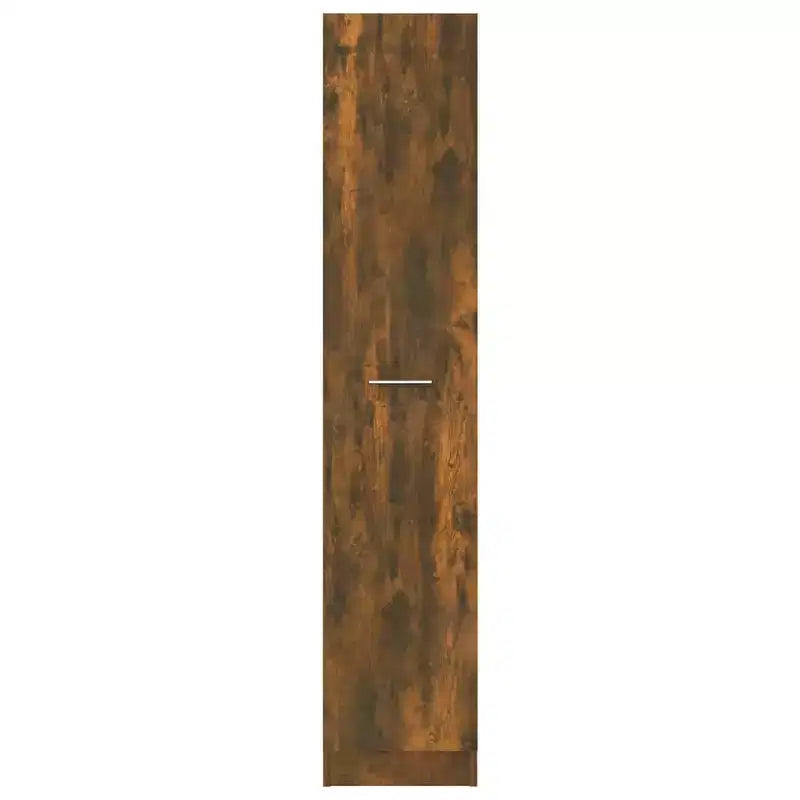 Mobiletto Farmacia in Rovere Affumicato - Ampio Contenitore, Legno Composito, Design Estraibile Ideale per Ufficio, Soggiorno, Camera da Letto o Cucina