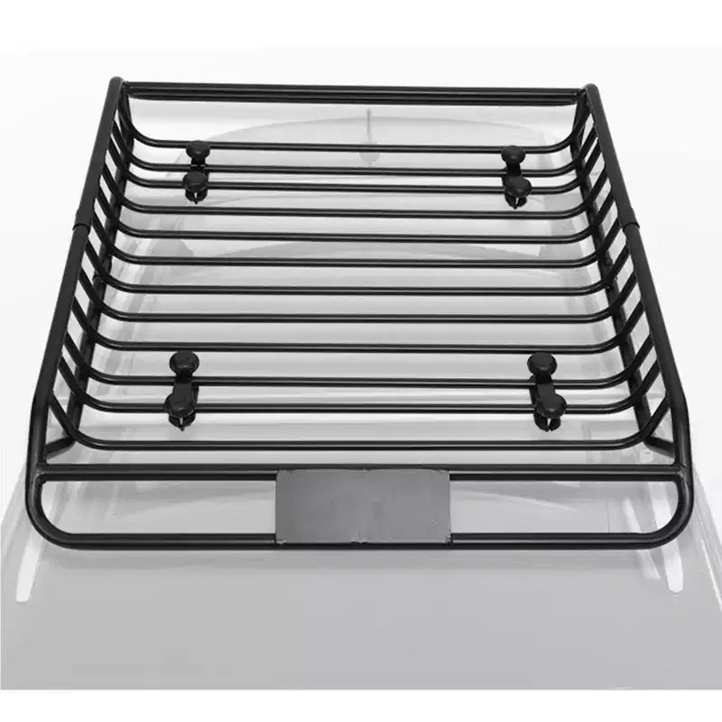 Cesto Portabagagli da Tetto, 160x109x16 cm, in Acciaio Antiruggine Resistente - Portata 136 kg, Barre Portatutto Universali per SUV, Auto, Camion