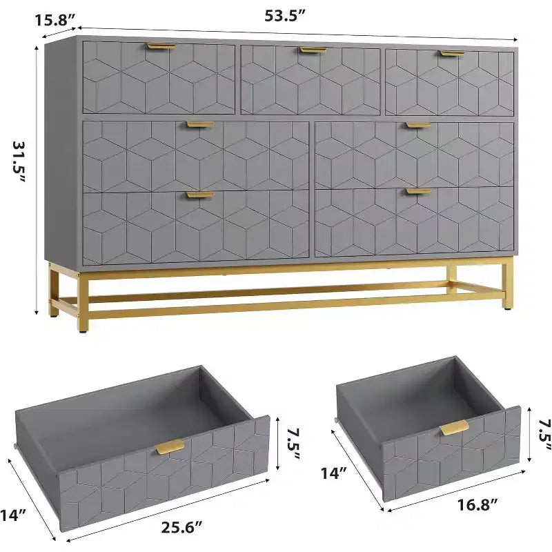 Credenza, mobile da bar con ripiano regolabile da 32 pollici - Mobile contenitore per soggiorno, ingresso
