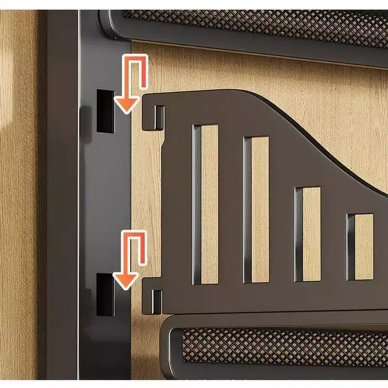 Scaffalatura per porta in metallo a 10 ripiani, da appendere, con cestello regolabile, organizer da porta, organizer da appendere per bagno, cucina