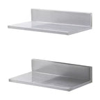 VIYET 16 Stainless Steel Wall Mounted Floating Shelf, Backsplash, 44lbs Heavy Duty for Kitchen Restaurant Bar Home Hotel