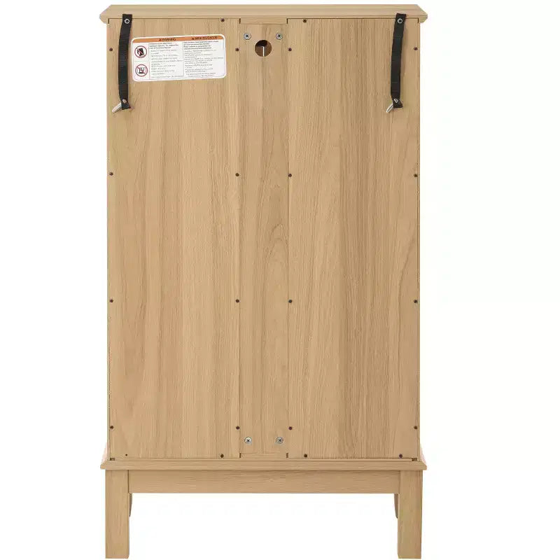 Dispensa da Cucina in Legno Massello con 4 Ripiani Regolabili e Ante Chiuse