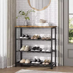 Scarpiera sottile a 3 livelli, organizer, struttura in metallo robusto e ripiani in tessuto non tessuto, scarpiera regolabile per ingresso, camera da letto