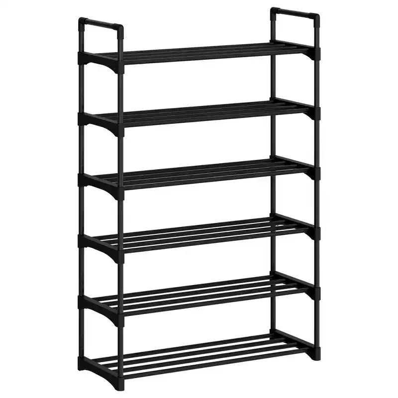 Scarpiera sottile a 3 livelli, organizer, struttura in metallo robusto e ripiani in tessuto non tessuto, scarpiera regolabile per ingresso, camera da letto