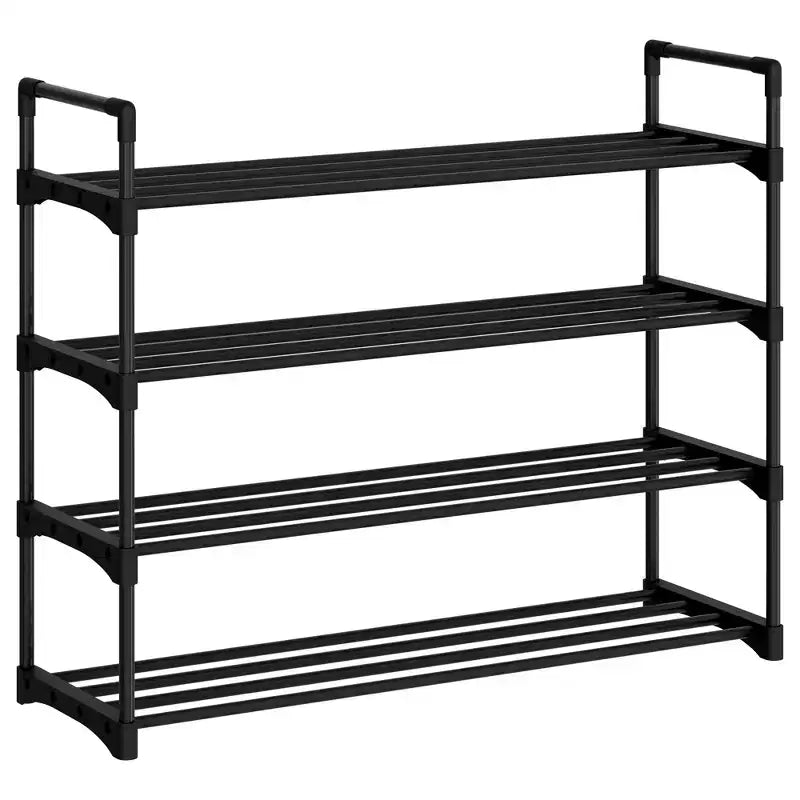 Scarpiera sottile a 3 livelli, organizer, struttura in metallo robusto e ripiani in tessuto non tessuto, scarpiera regolabile per ingresso, camera da letto