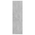 Set di 2 mensole da parete in legno ingegnerizzato grigio cemento