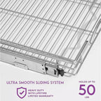 Guide Scorrevoli - Coppia di Guide per Cassetti Resistenti con Sistema di Scorrimento Fluido